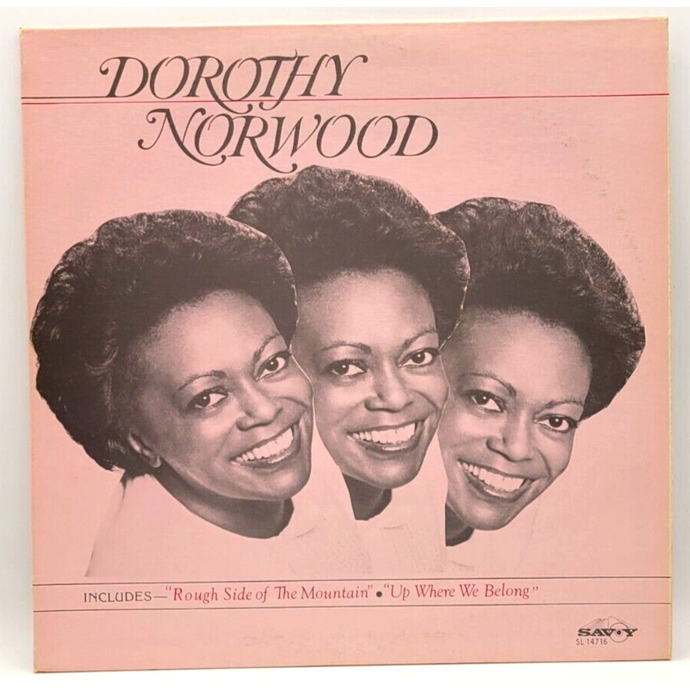 DOROTHY NORWOOD -‎ UP WHERE WE BELONG - BLACK GOSPEL LP RECORD SAVOY